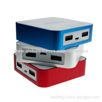 2014 Newest Design 6,600mAh Cube Portable Mobile Power Banks, 5V/1A Output